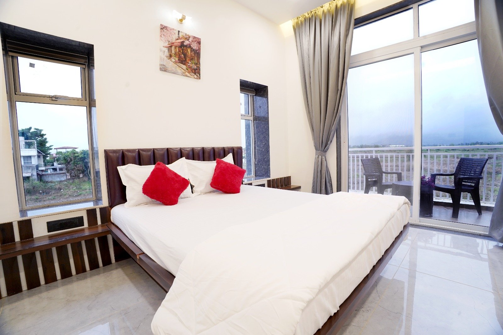Spacious AC Bedrooms